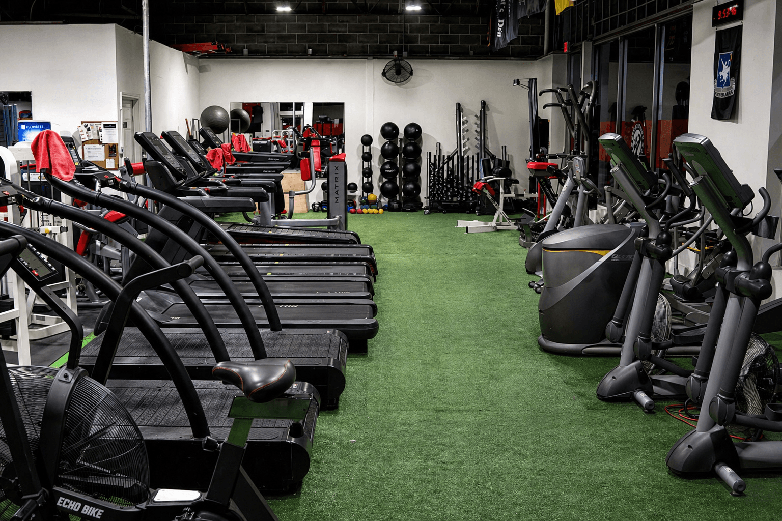 Cardio deck at Georgetown Fitness