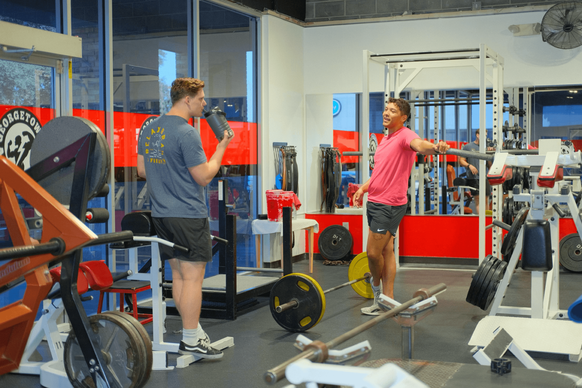 Athlete training inside Georgetown Fitness