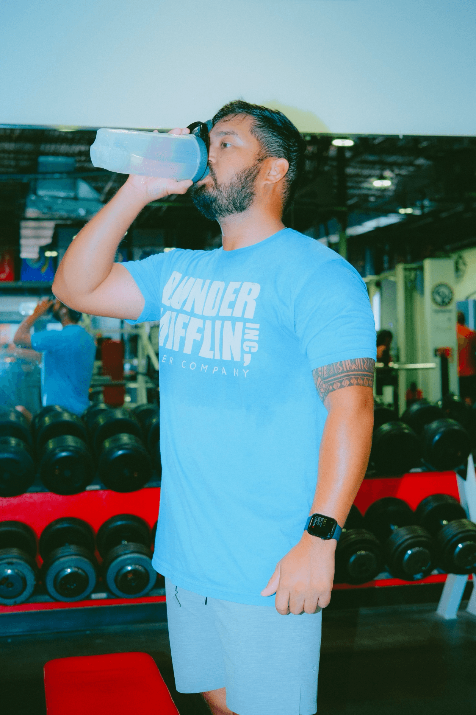 Focused training moment at Georgetown Fitness