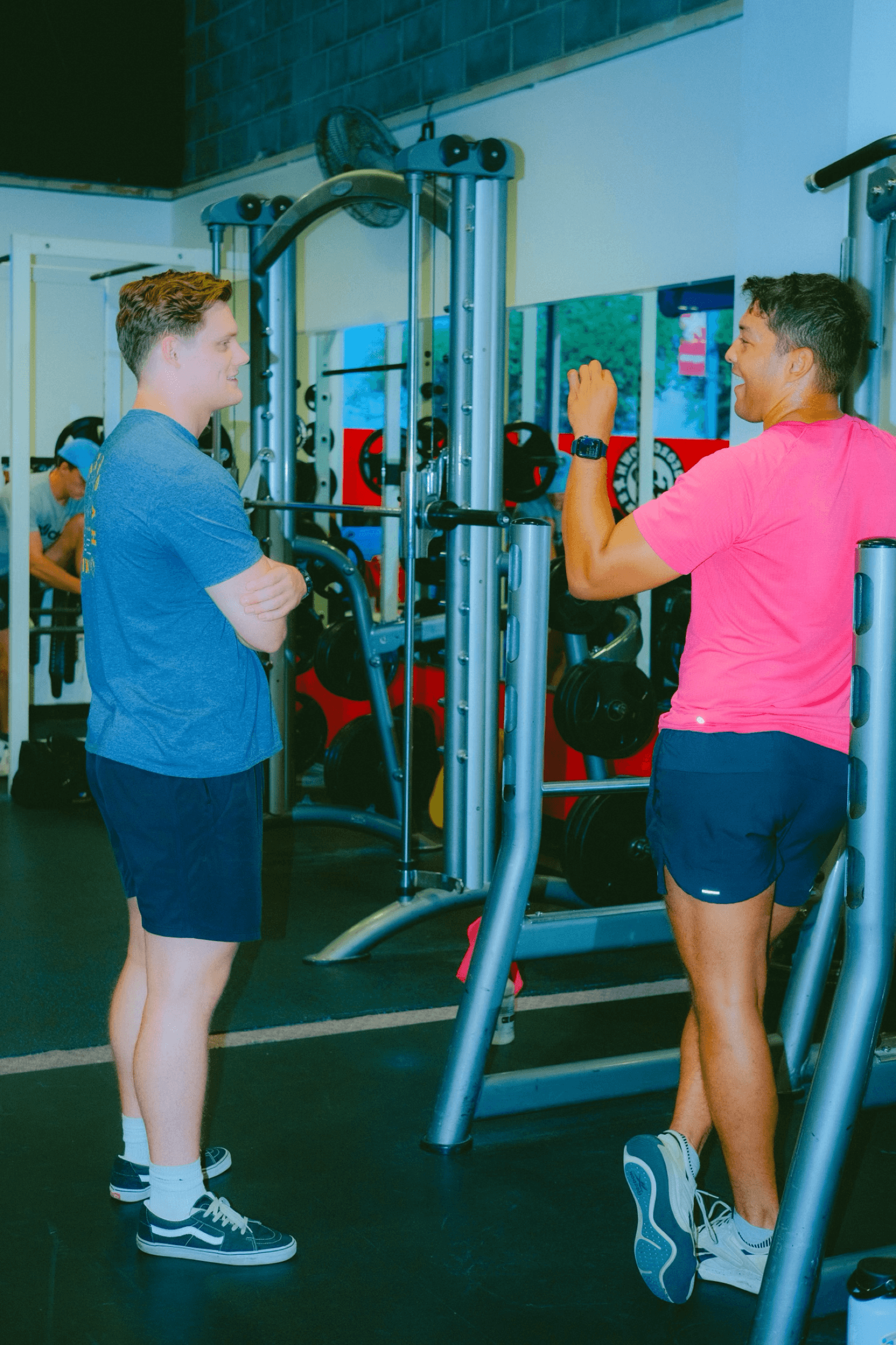 Georgetown Fitness member training with equipment