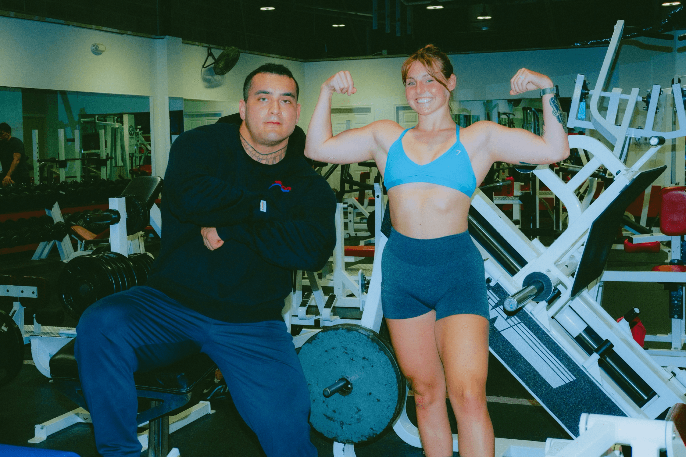 Gym training moment across the Georgetown Fitness floor