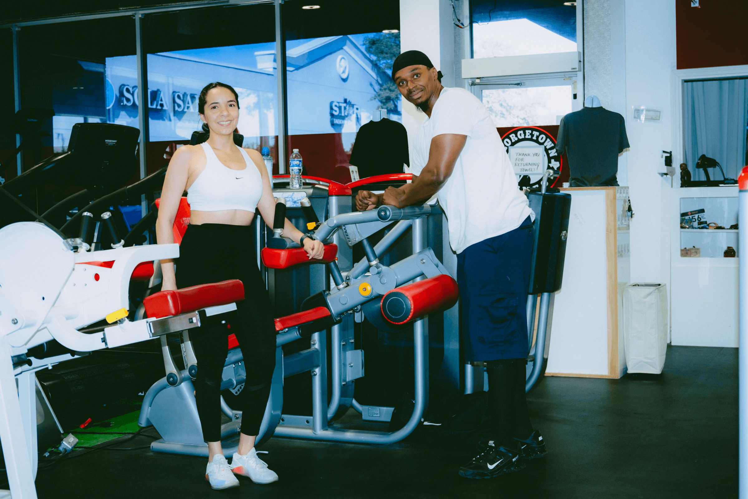 Training session with Georgetown Fitness equipment