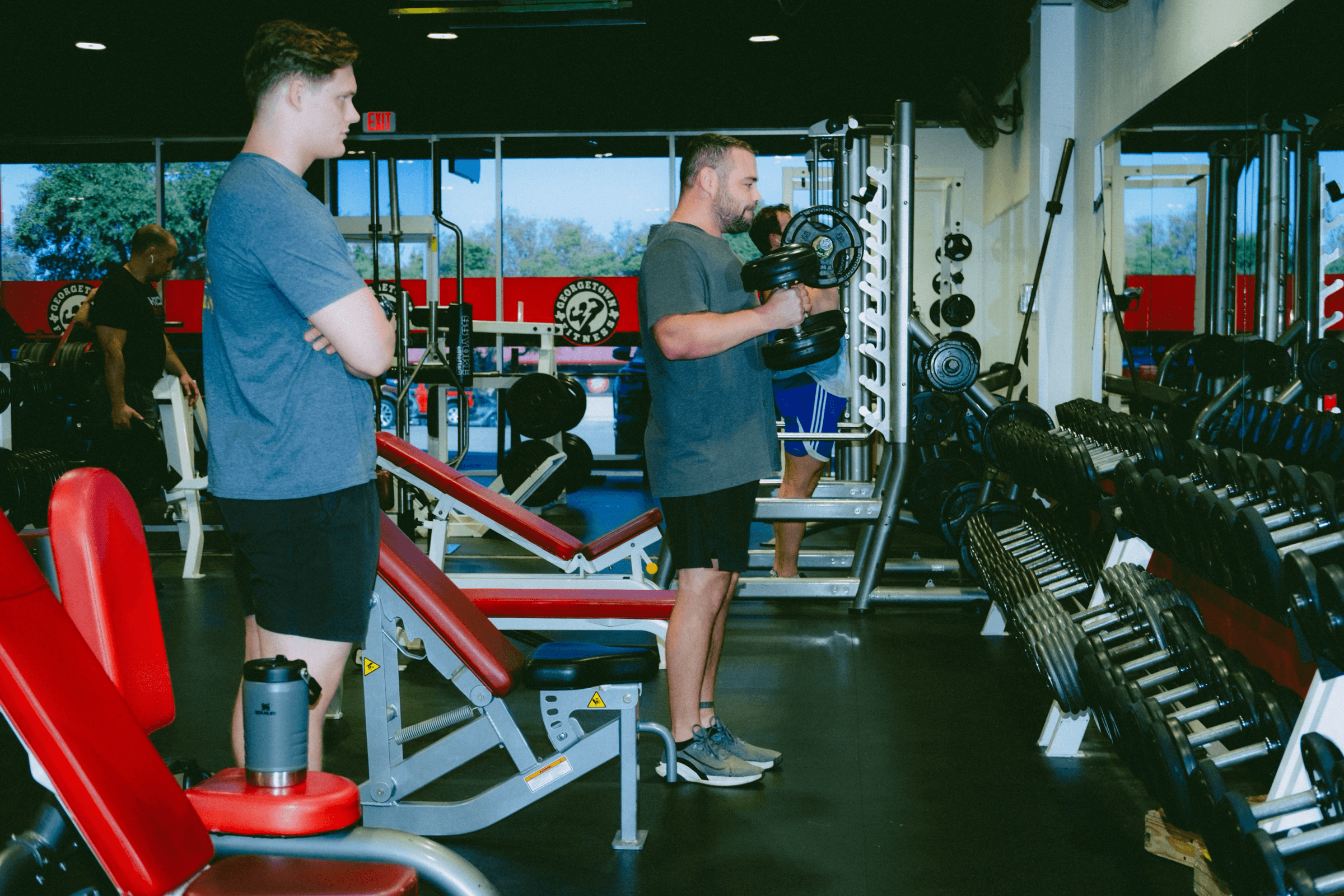 Georgetown Fitness training floor candid moment